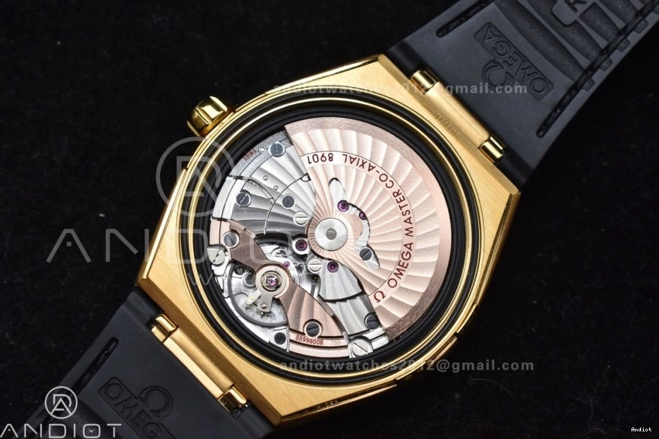 Strap Super Edition Gummy Clone A8900 Best VSF Black Dial on Constellation Ceramic Black 1:1 YG Black 0105